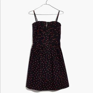 Madewell Pintuck Cami Dress in Fresh Strawberries.